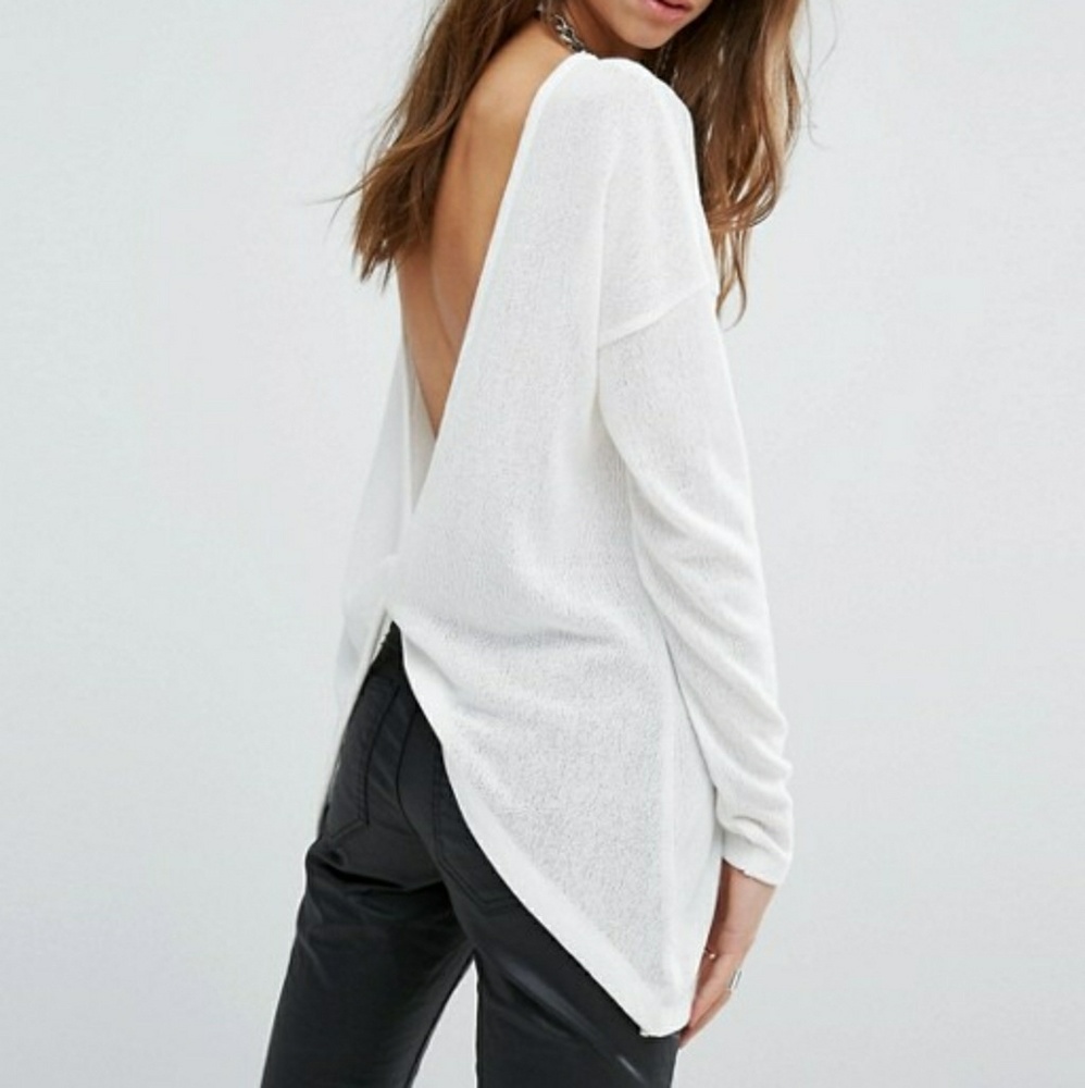 Open Back Knit Sweater
